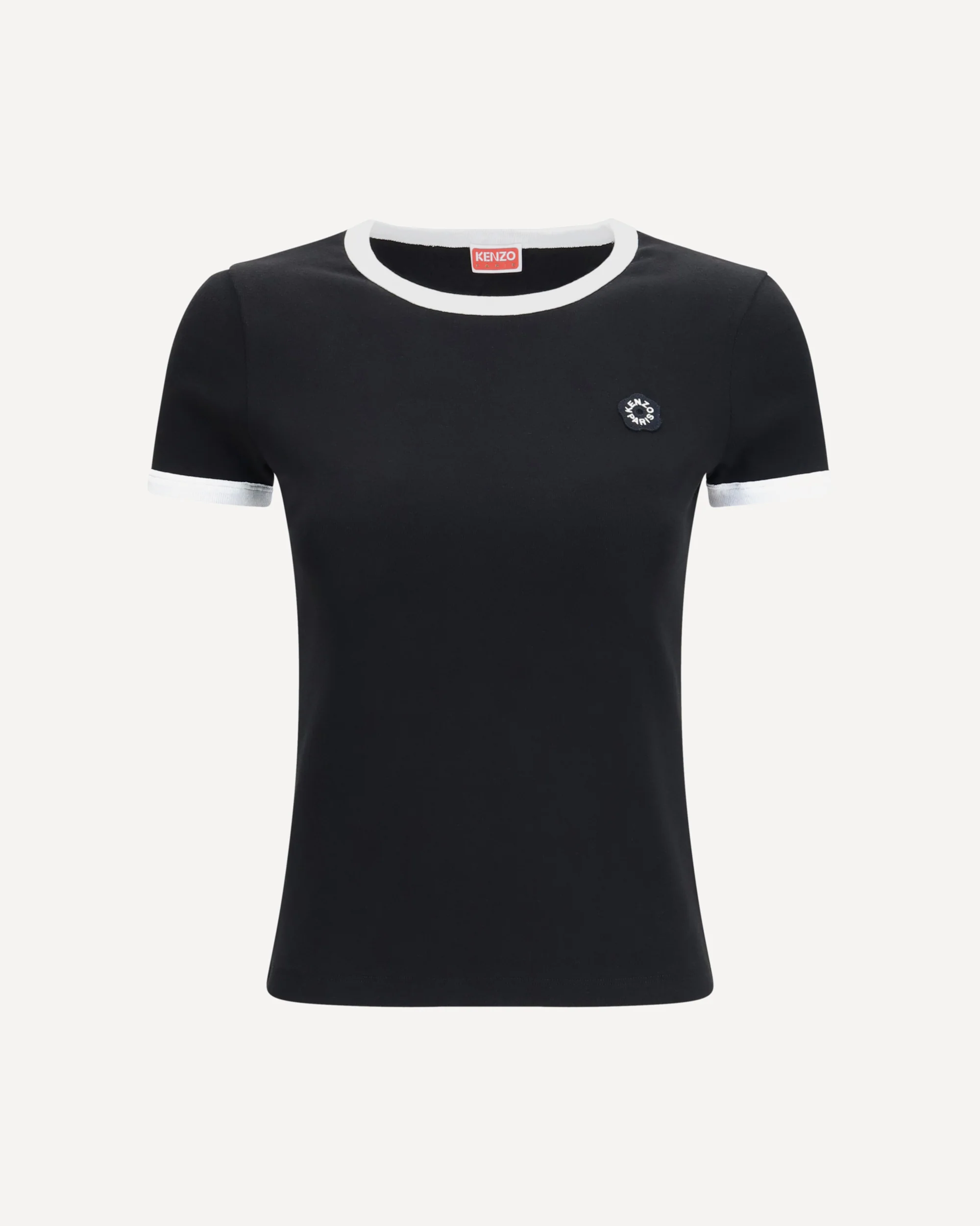 Boke Flower 2.0 embroidered cotton T-shirt - BLACK | Cheap Luxury Handbags Store,