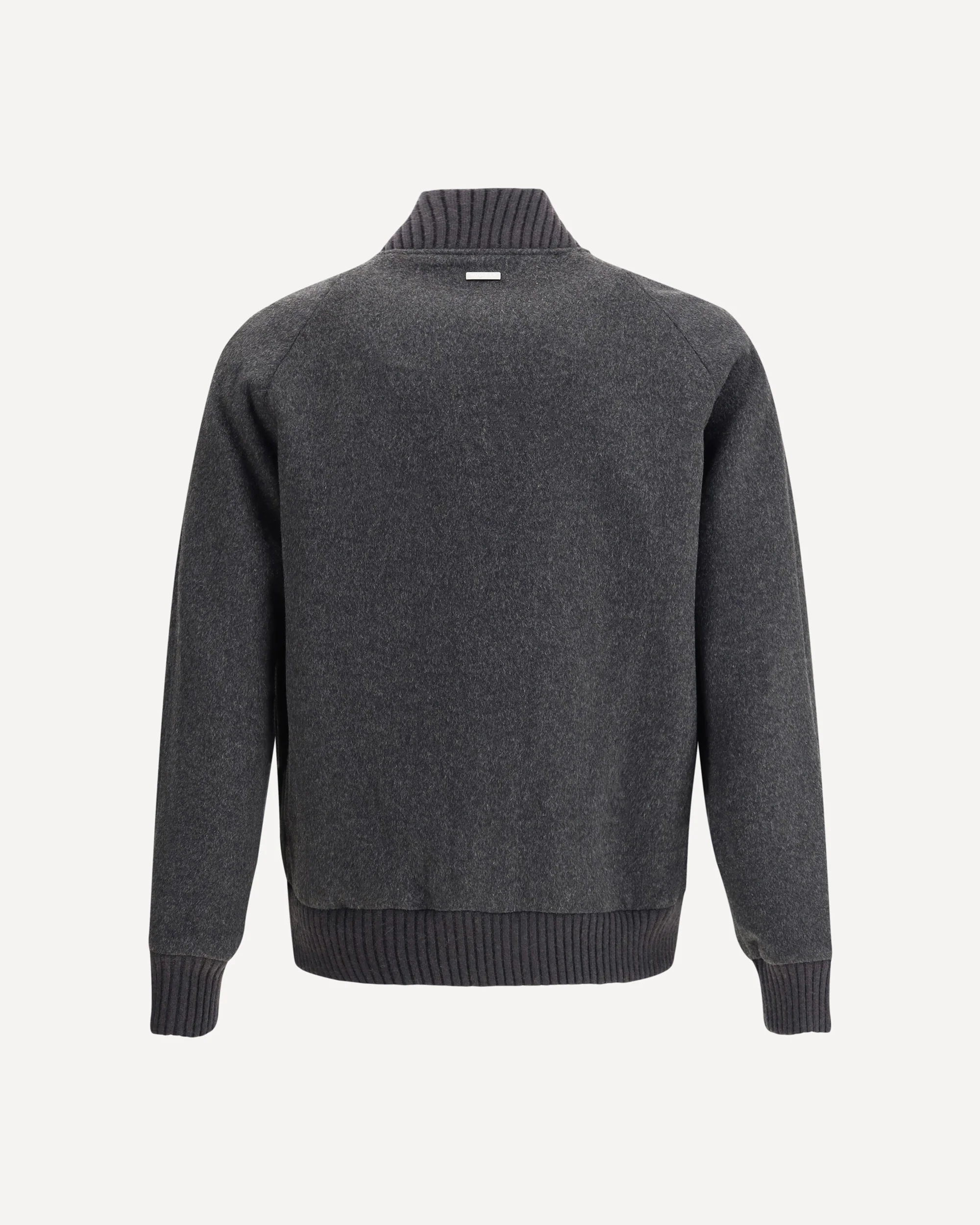 Wool bomber Jacket - GREY | Cheap Luxury Handbags Store,