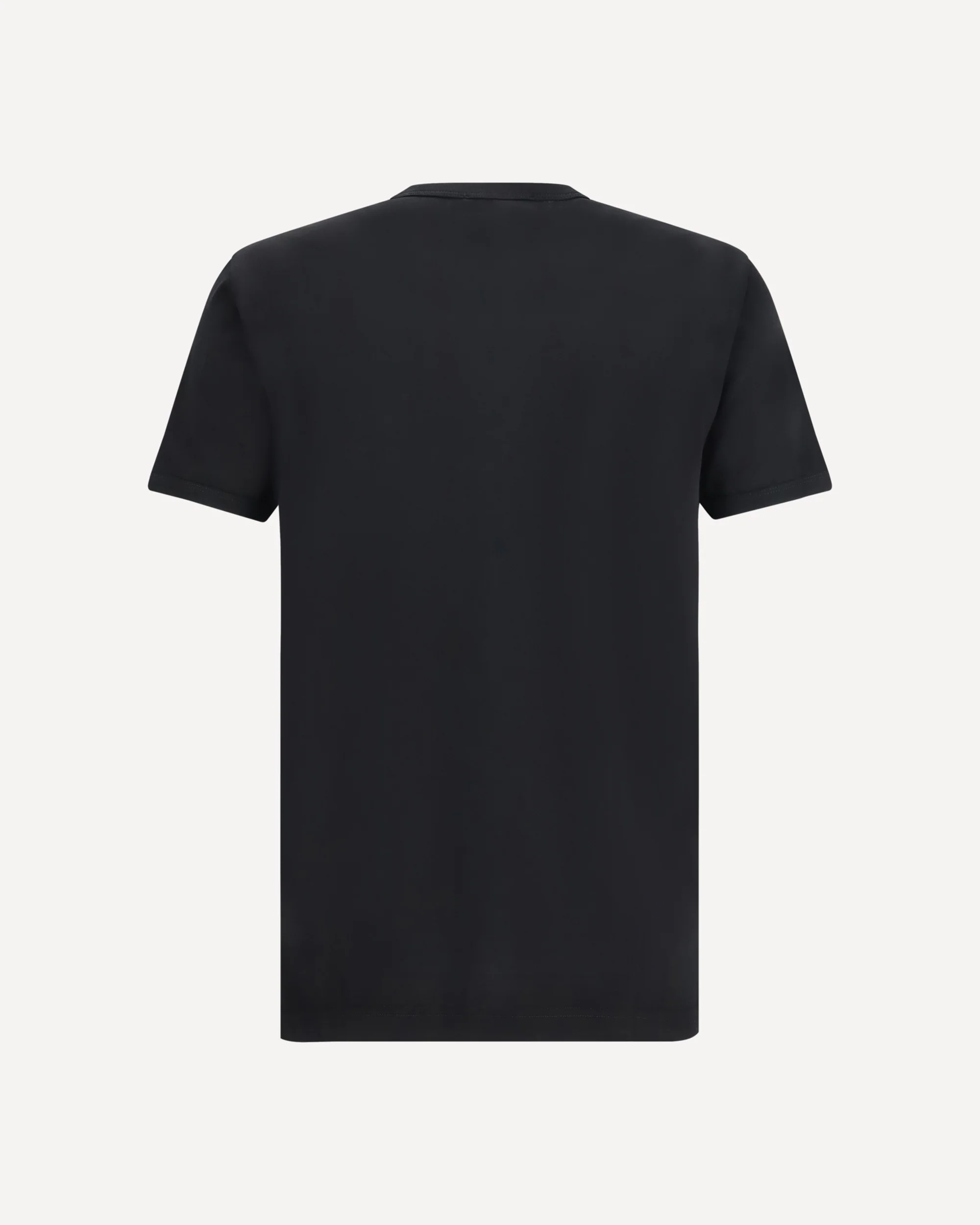 Cotton T-shirt with logo plaque - BLACK | Cheap Luxury Handbags Store,