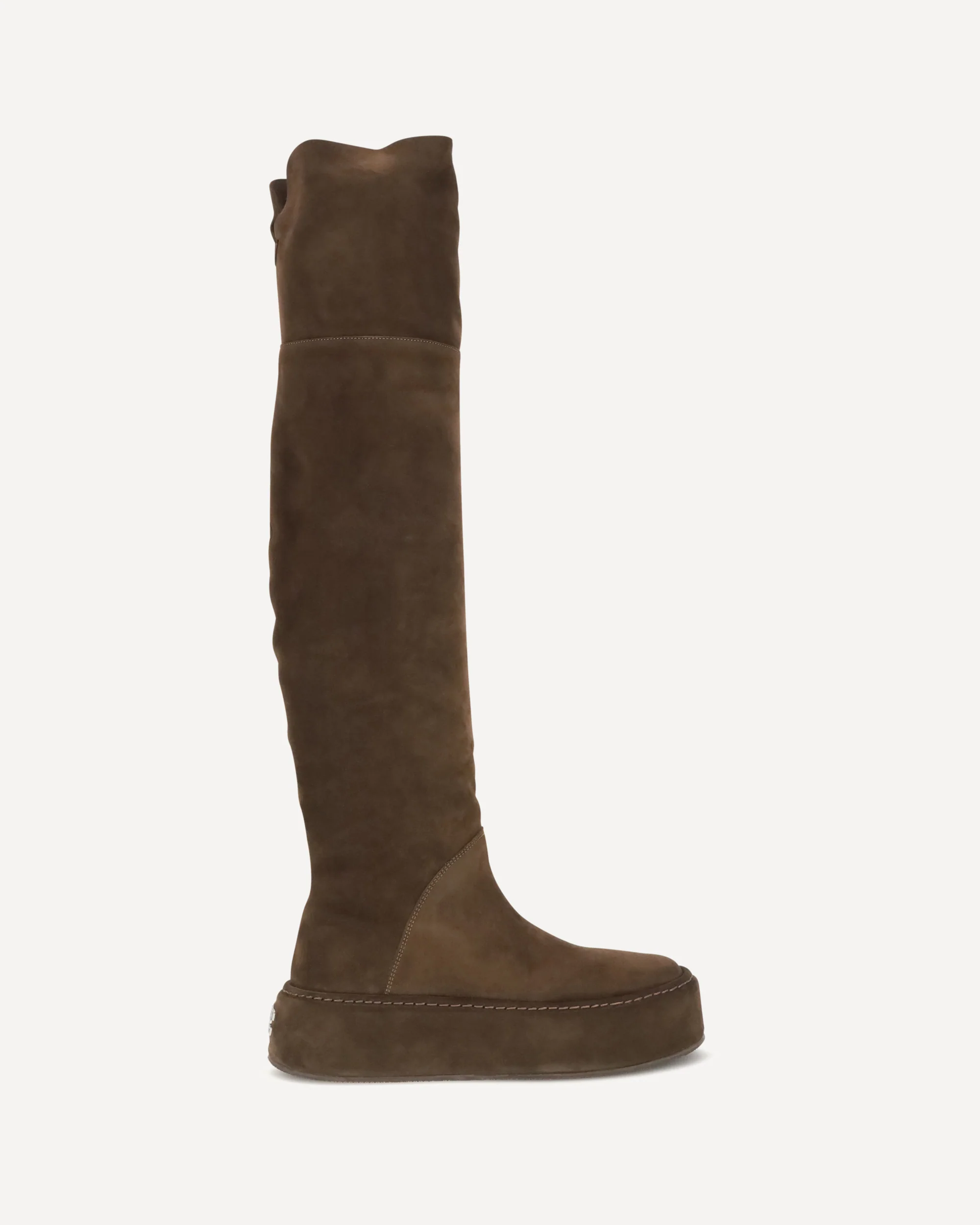 Suede knee-high Boots - BROWN | Cheap Luxury Handbags Store,