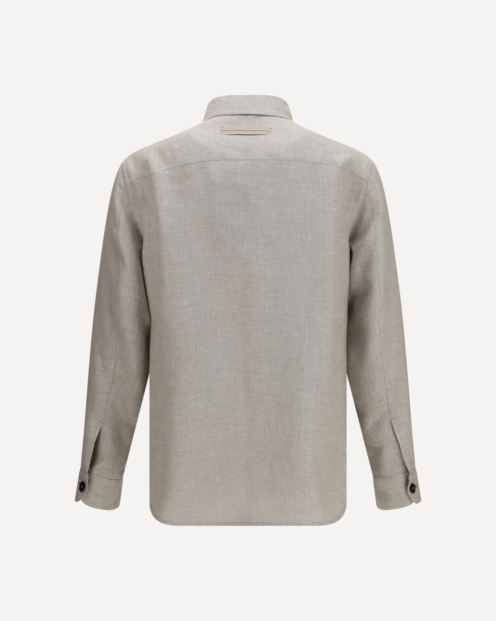 Cashmere, linen, and silk Overshirt - BEIGE | Cheap Luxury Handbags Store,