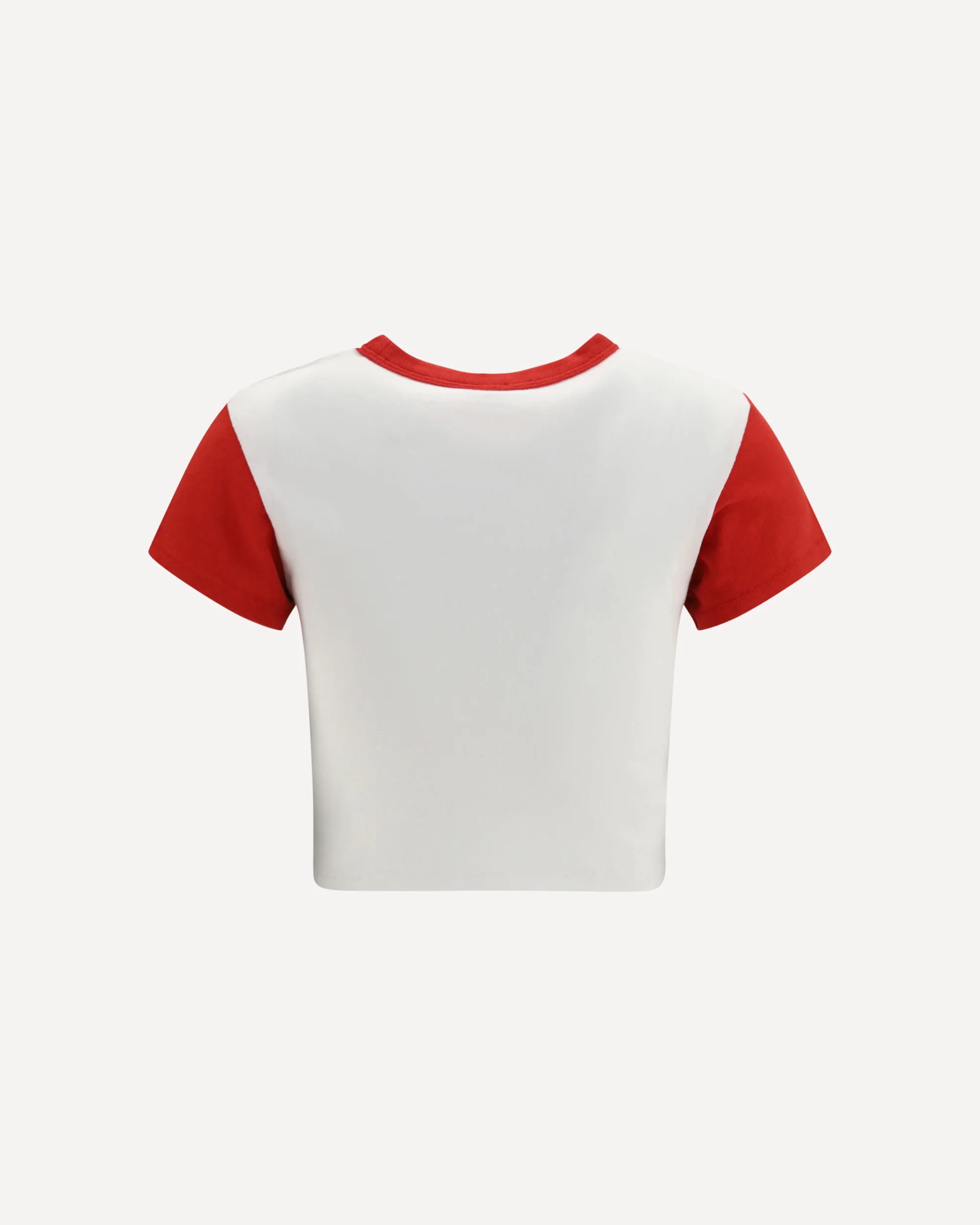 Jumping Tiger cropped cotton T-shirt - WHITE | Cheap Luxury Handbags Store,