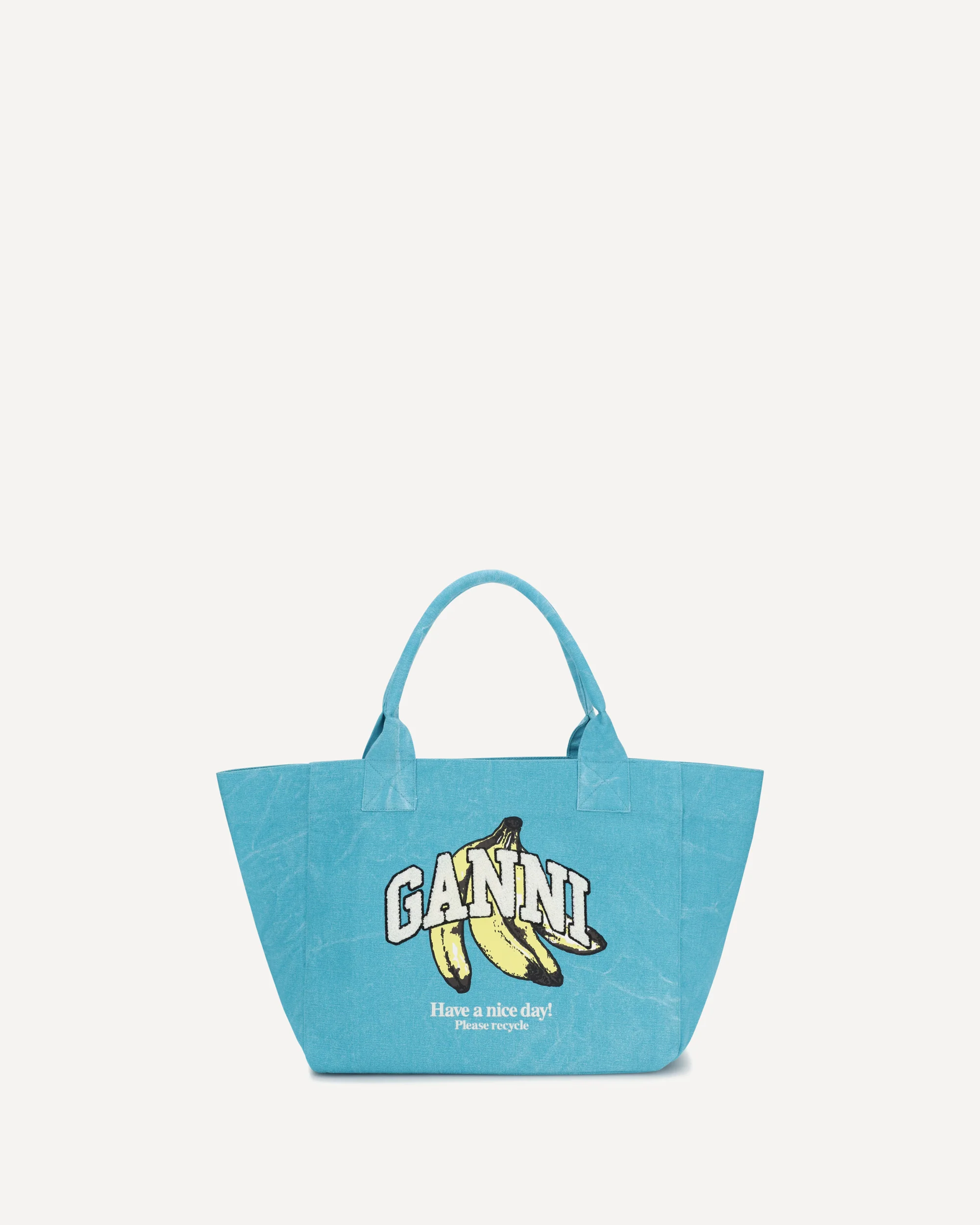 Medium Banana print Tote Bag - LIGHT BLUE | Cheap Luxury Handbags Store,