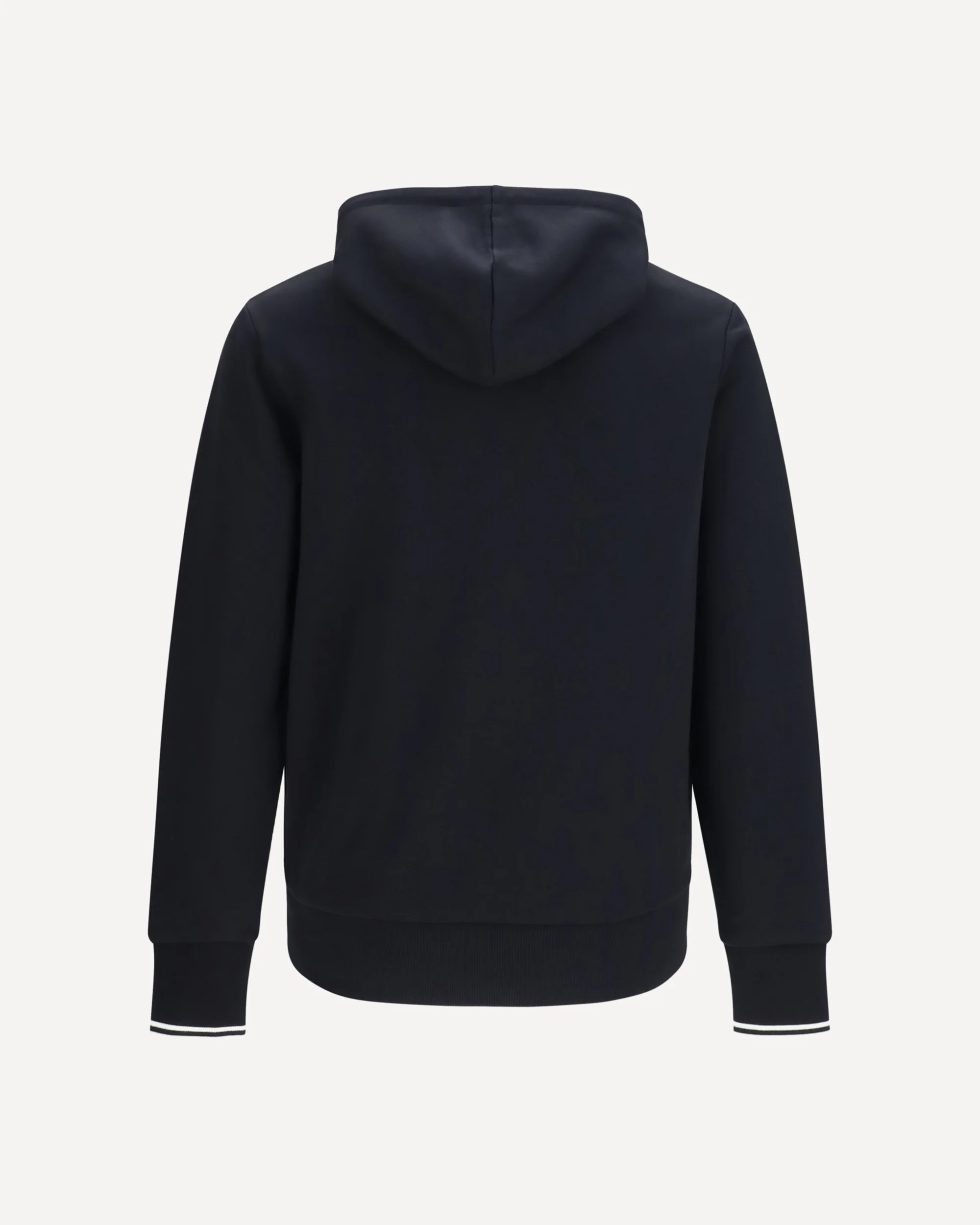 Hoodie with striped cuffs - BLACK | Cheap Luxury Handbags Store,