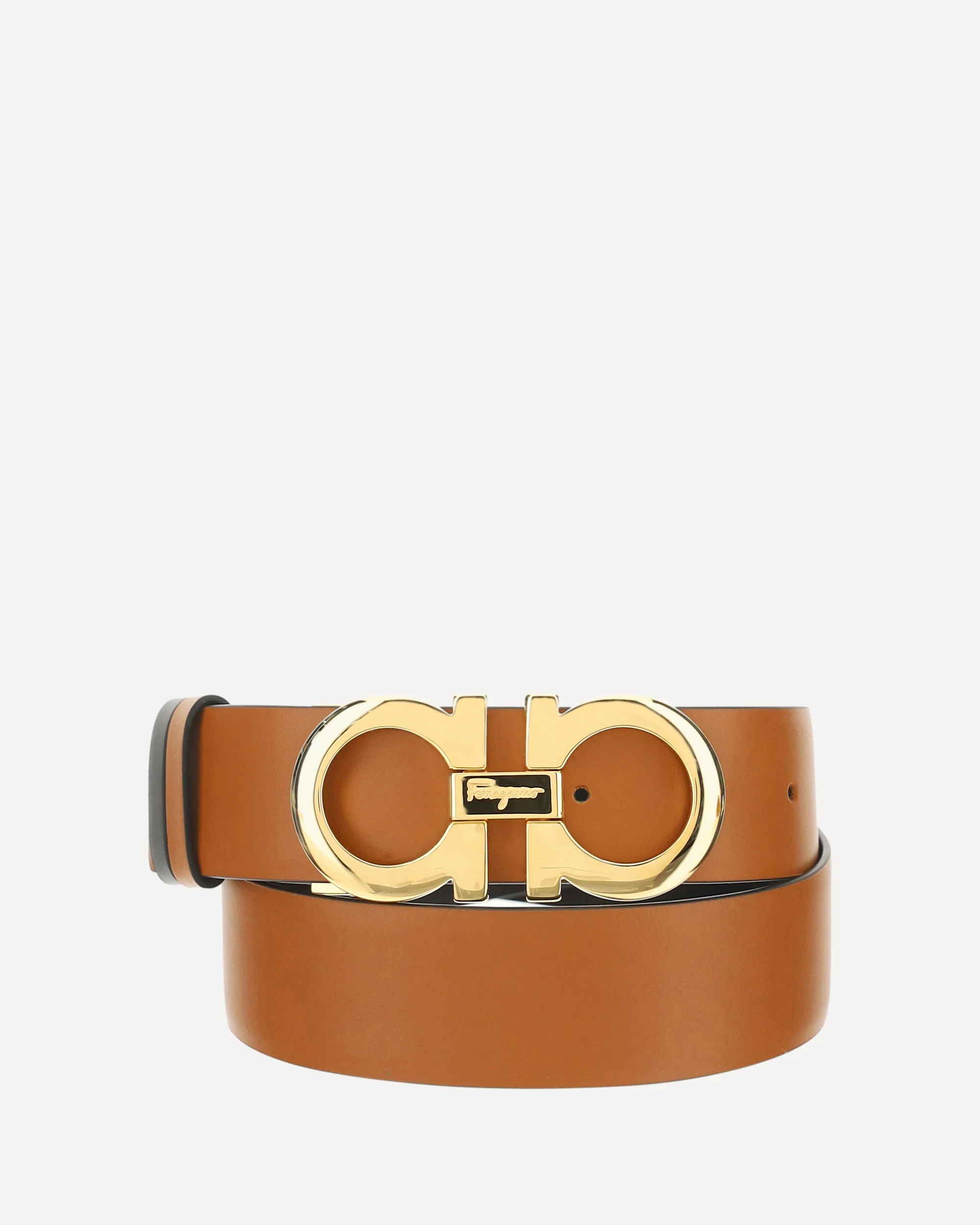 Gancini reversible Belt - BROWN | Cheap Luxury Handbags Store,