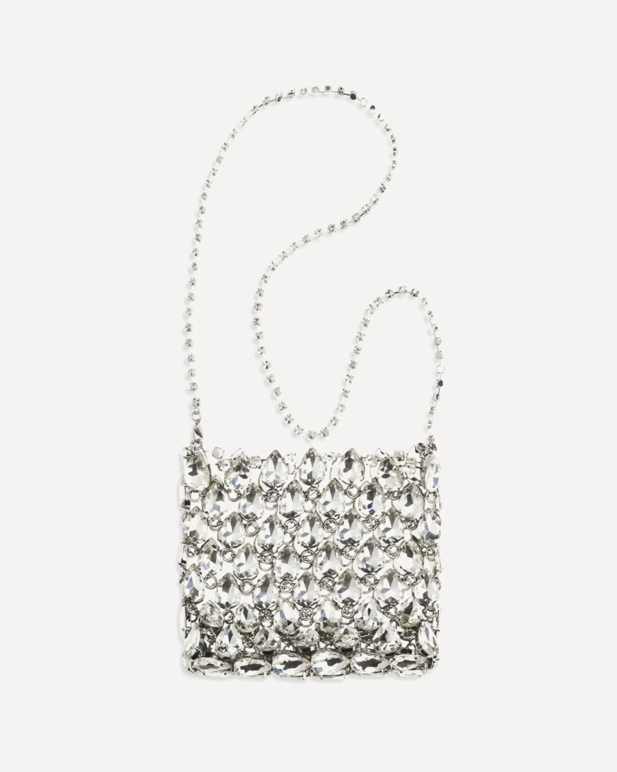 Crystal mesh Pouch - SILVER | Cheap Luxury Handbags Store,