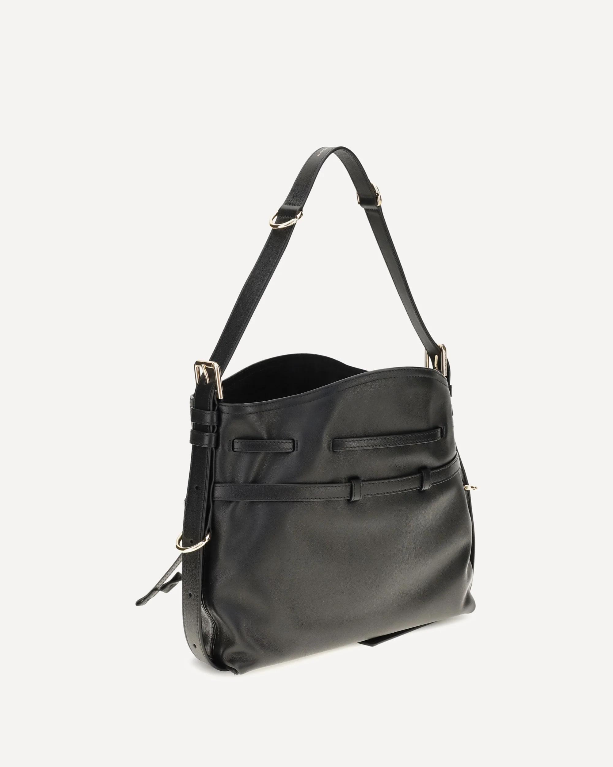 Small Voyou Bucket Handbag in glossy leather - BLACK | Cheap Luxury Handbags Store,