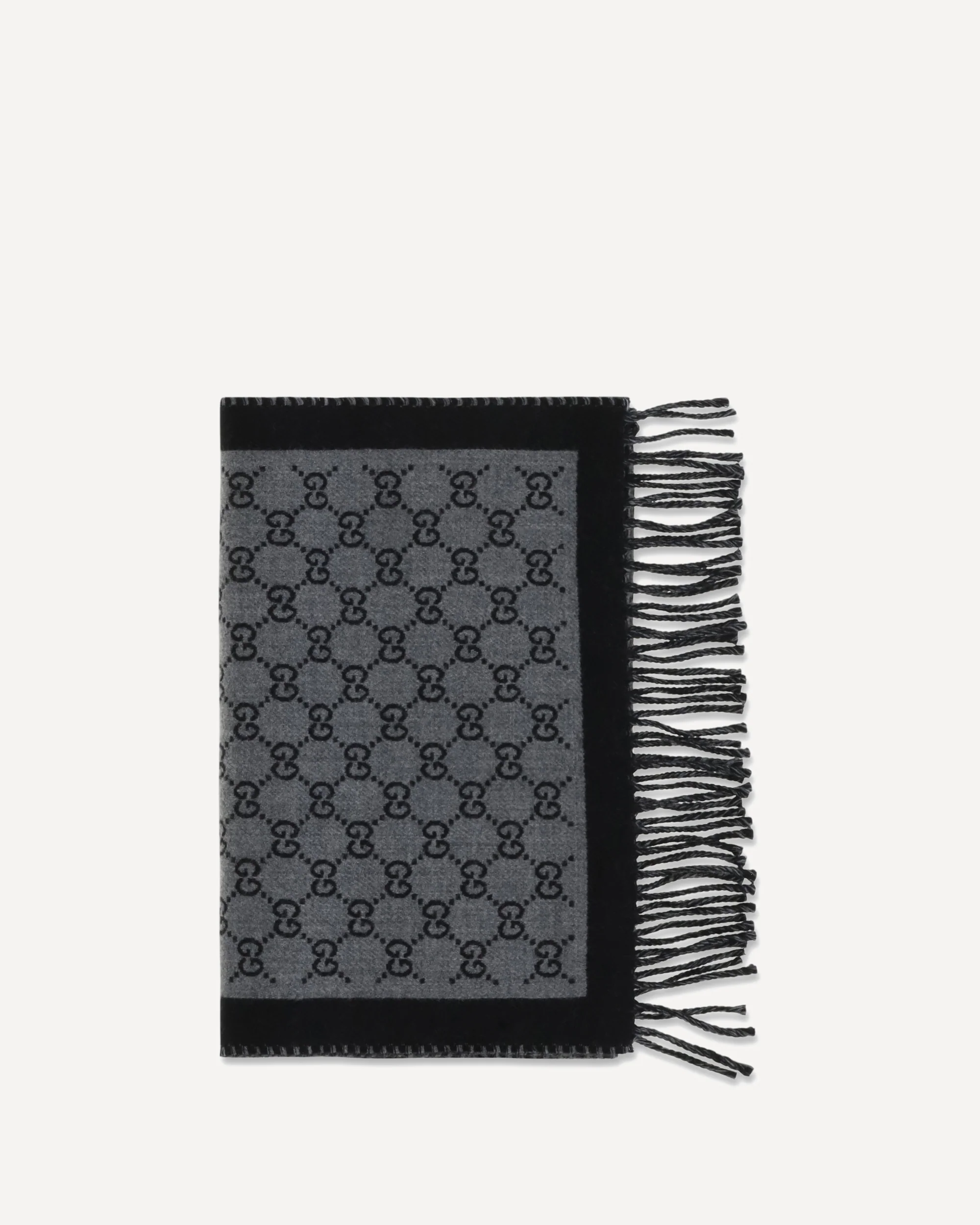 GG jacquard wool Scarf - GREY | Cheap Luxury Handbags Store,