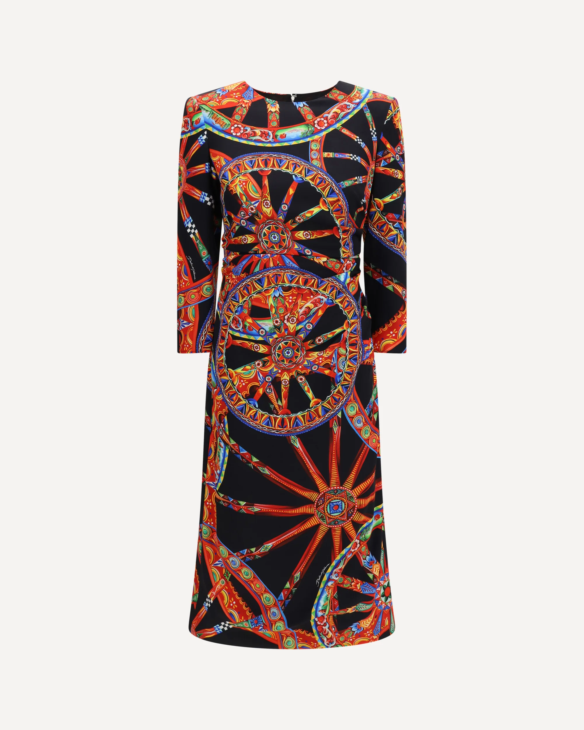 Carretto print charmeuse Dress - MULTICOLOUR | Cheap Luxury Handbags Store,