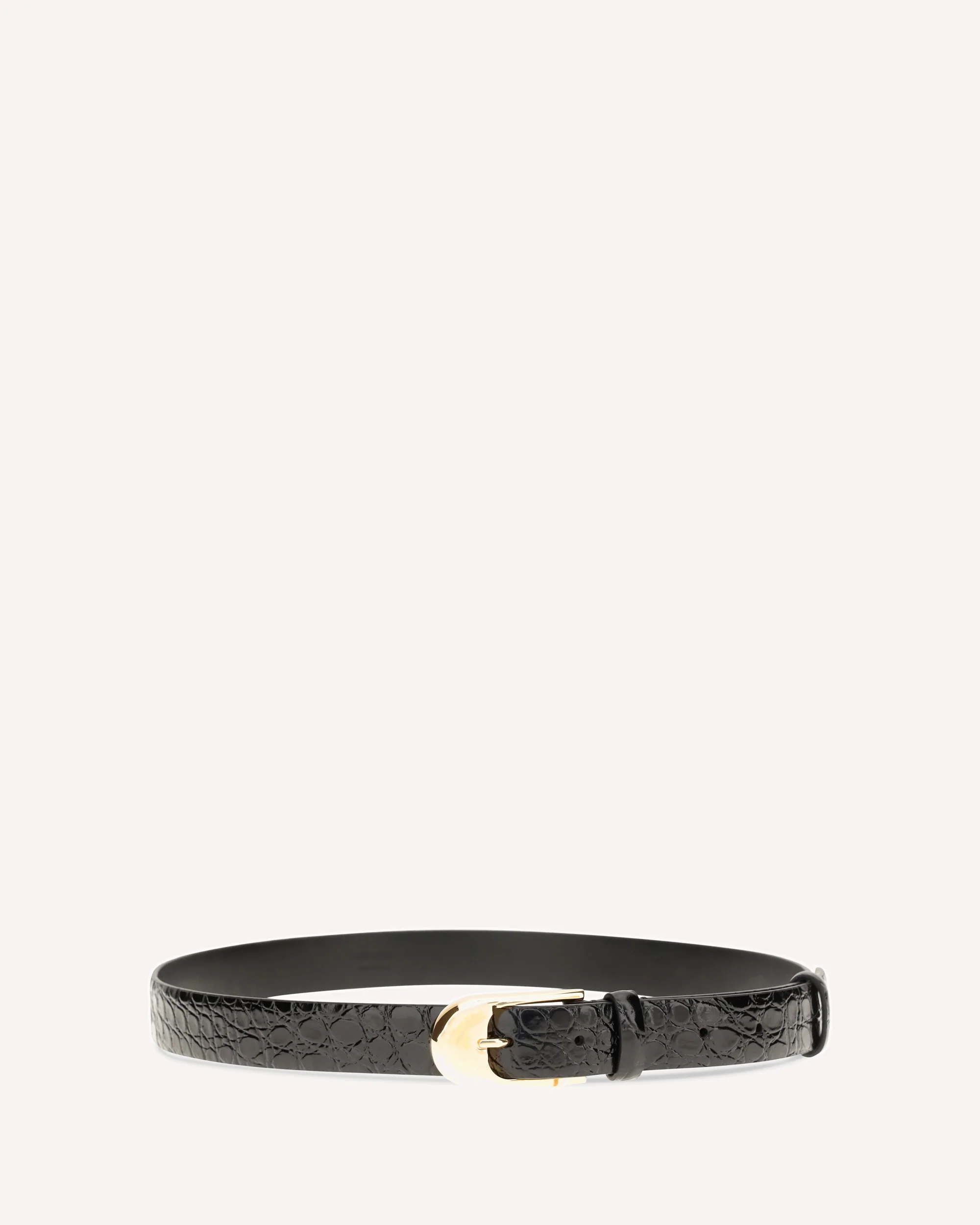 Dome leather Belt - BLACK | Cheap Luxury Handbags Store,