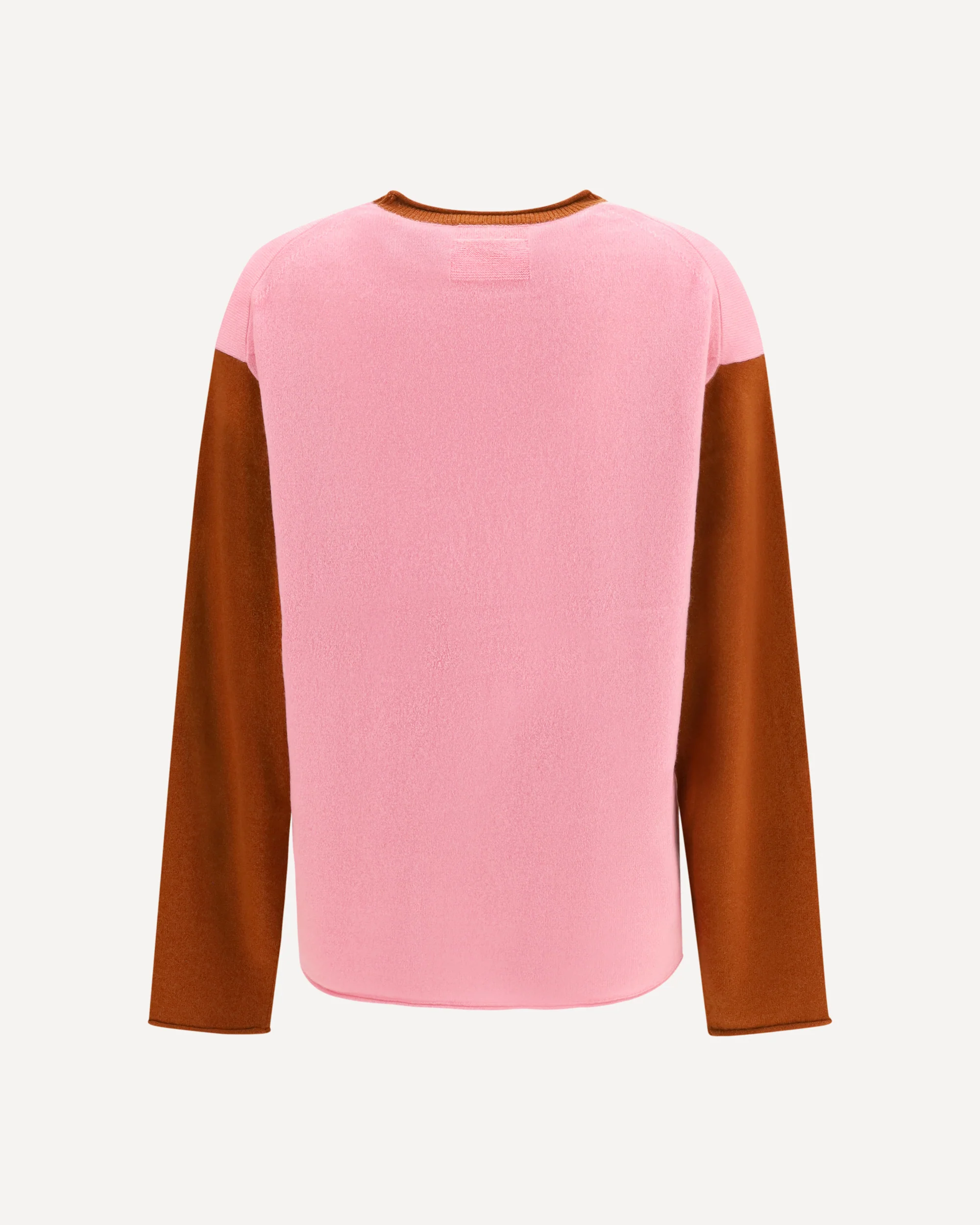 Baseball Oversized Crew Sweater - PINK | Cheap Luxury Handbags Store,