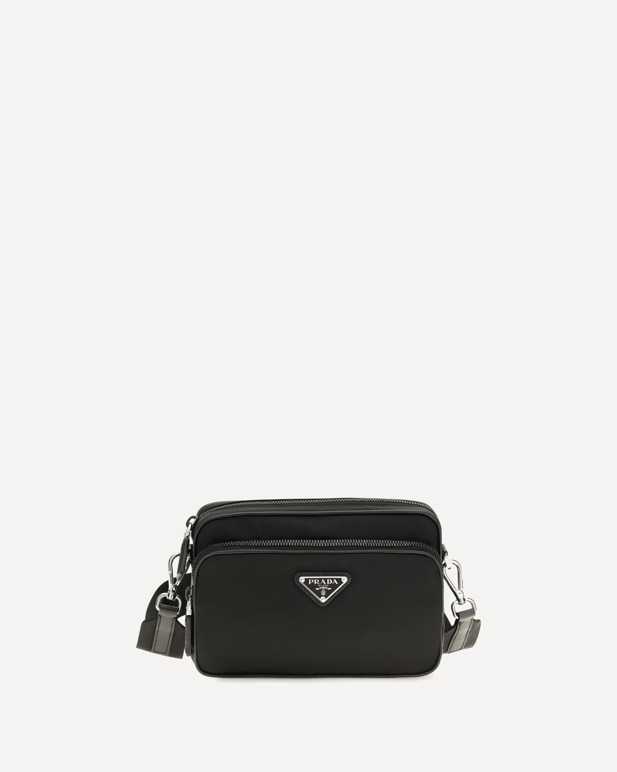 Re-Nylon and Saffiano leather Shoulder Bag - BLACK | Cheap Luxury Handbags Store,