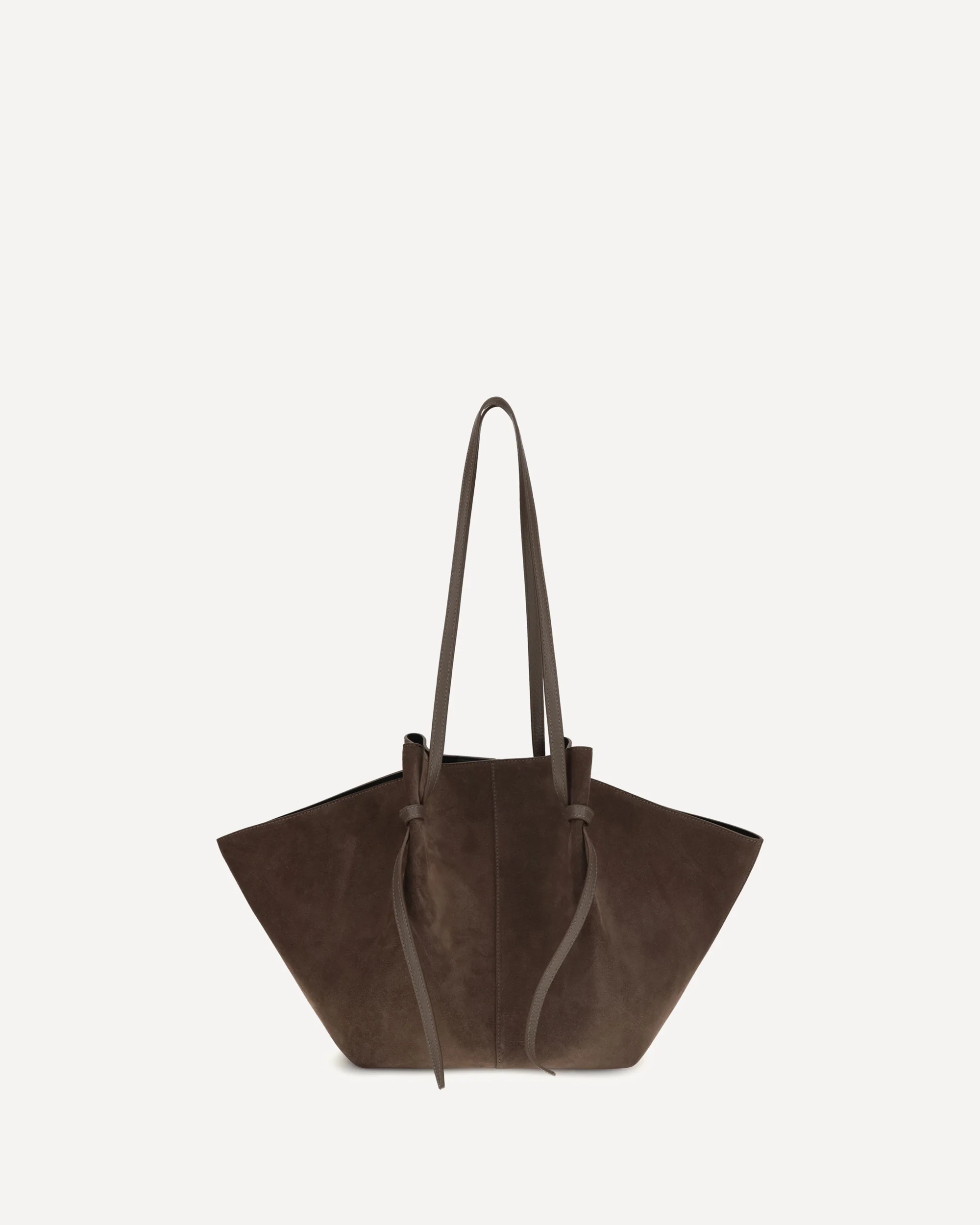 Mochi large suede Shoulder Bag - BROWN | Cheap Luxury Handbags Store,