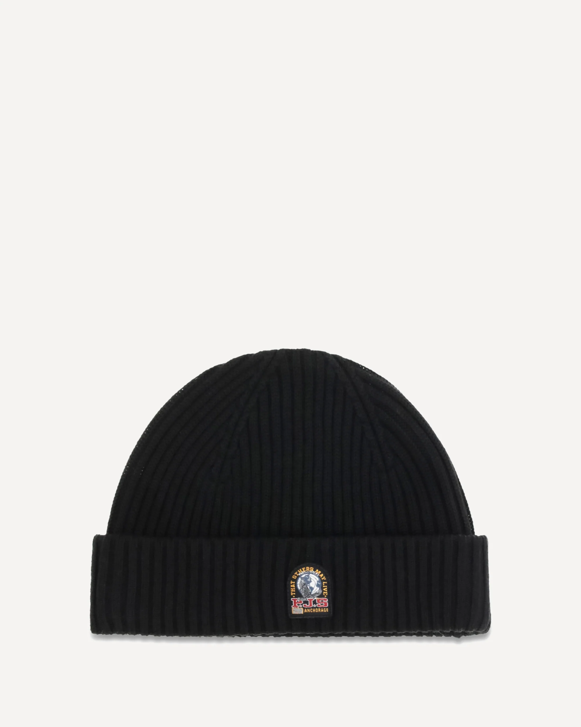 Beanie in ribbed knit with logo - BLACK | Cheap Luxury Handbags Store,