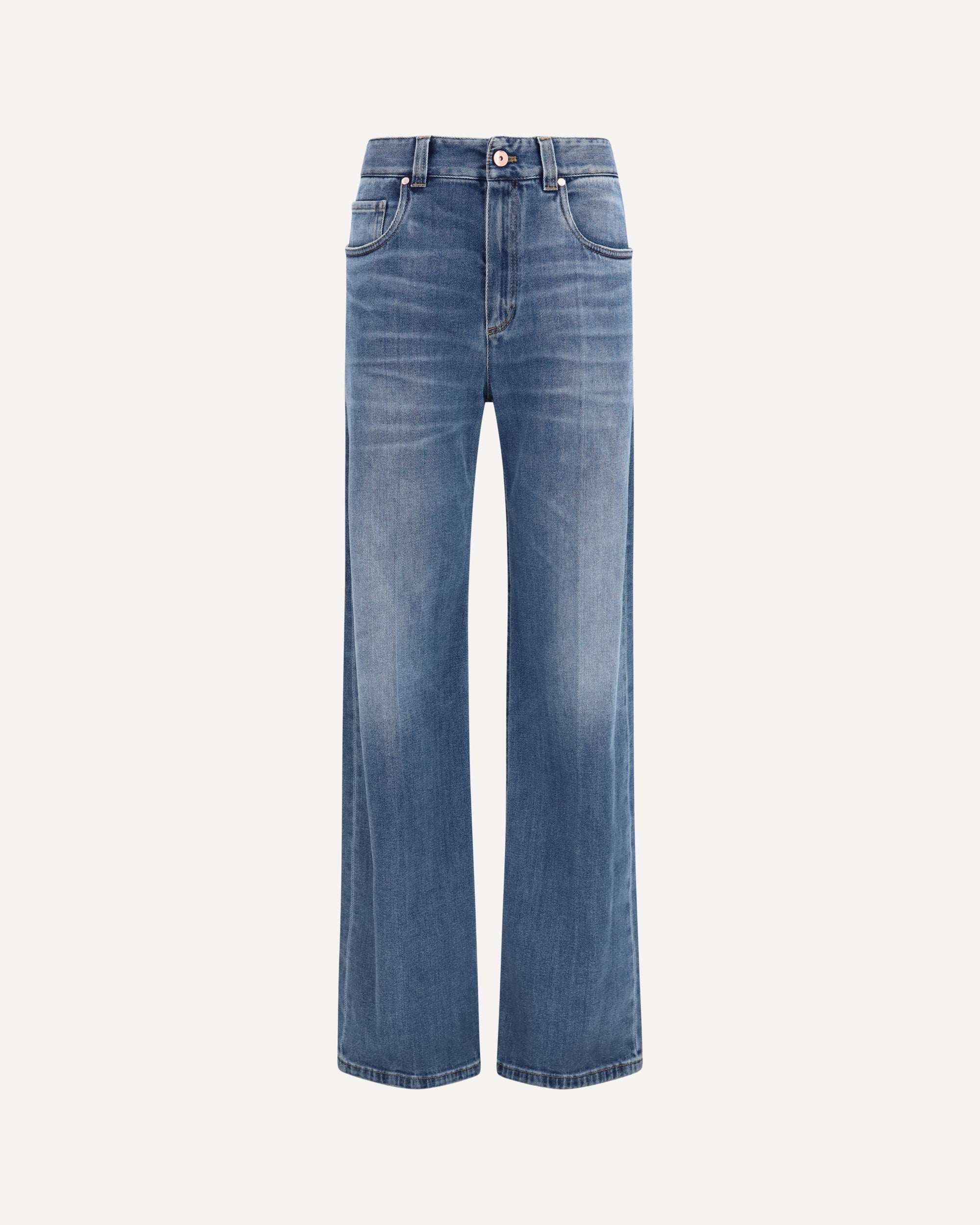 Cotton denim Pants - LIGHT BLUE | Cheap Luxury Handbags Store,