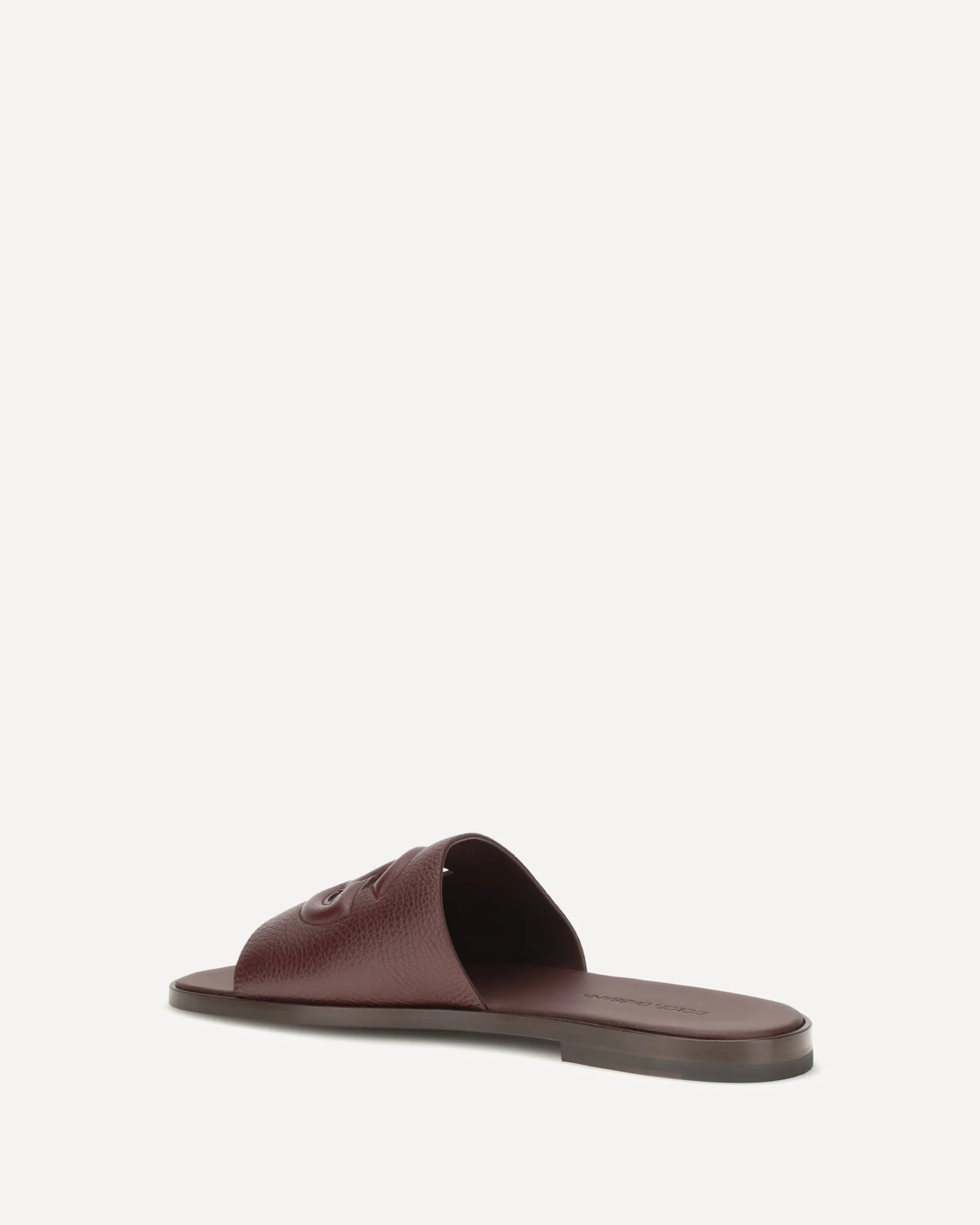 Grained leather Sandals - BROWN | Cheap Luxury Handbags Store,