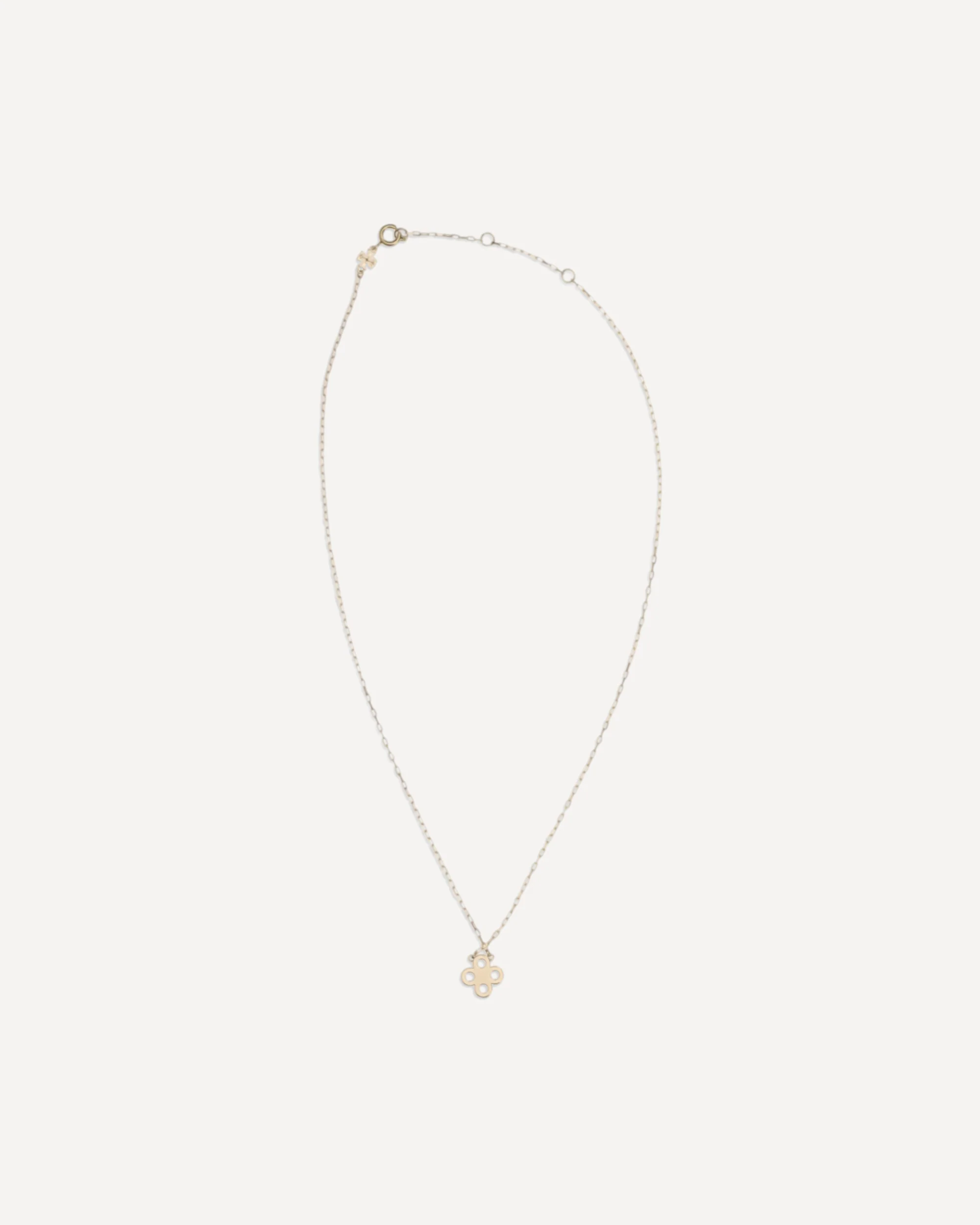 Forget Me Not Clover Pendant Necklace - GOLD | Cheap Luxury Handbags Store,