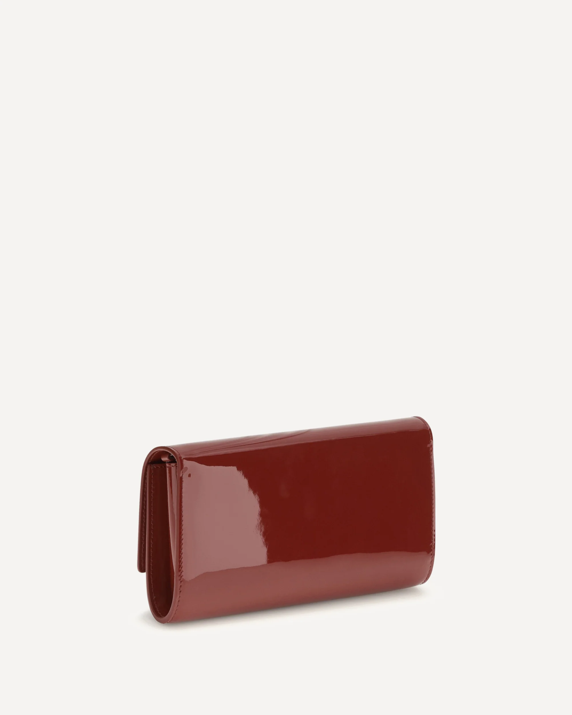 Bettina patent leather chain Wallet - RED | Cheap Luxury Handbags Store,