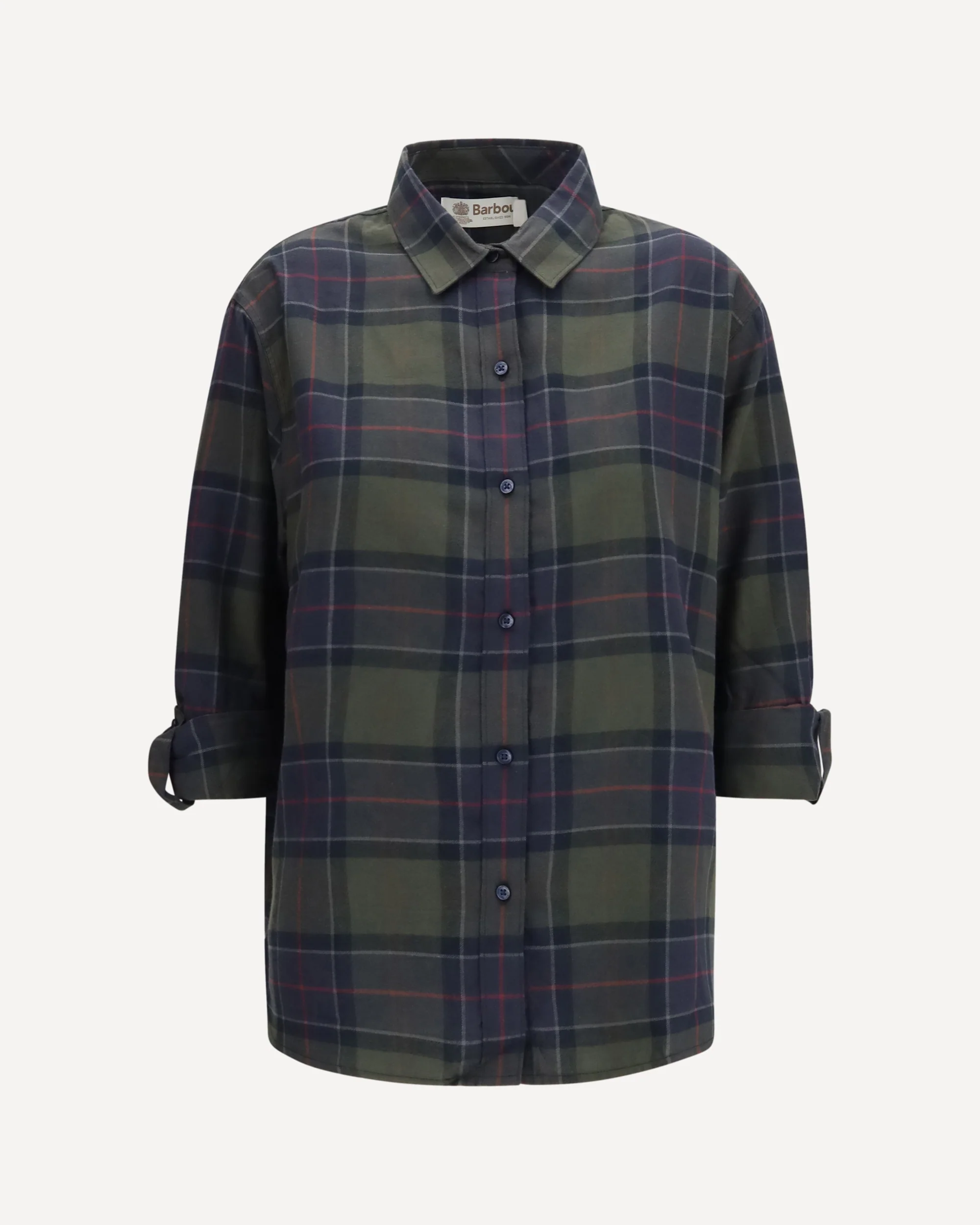 Elishaw check Shirt - BROWN | Cheap Luxury Handbags Store,