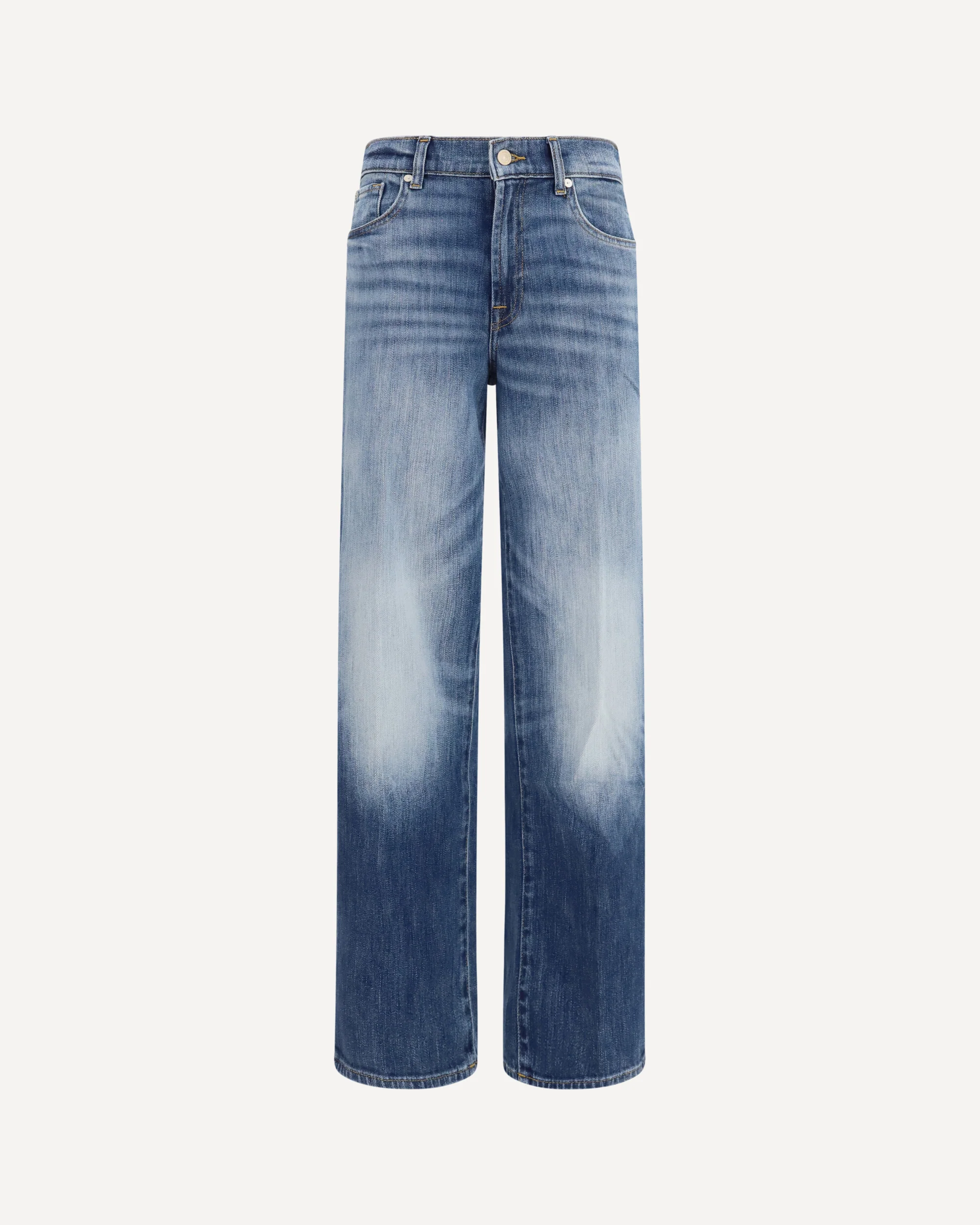 Straight-leg Vintage wash Jeans - BLUE | Cheap Luxury Handbags Store,
