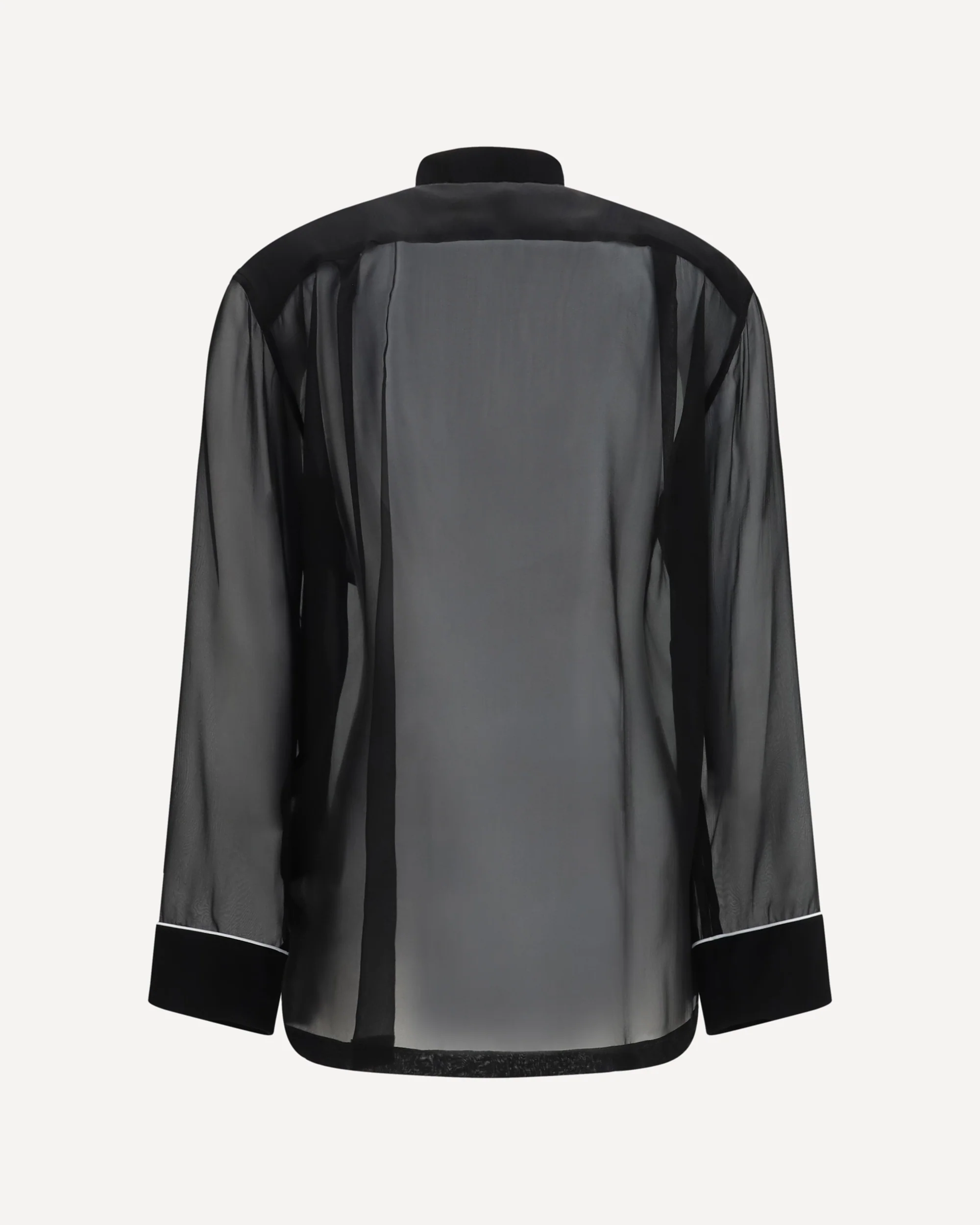 Chiffon Shirt - BLACK | Cheap Luxury Handbags Store,