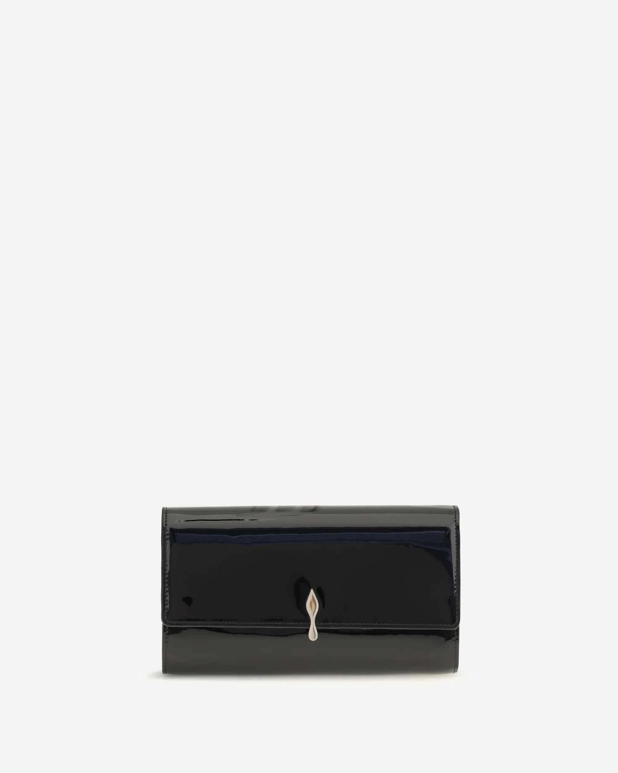 Bettina patent leather chain Wallet - BLACK | Cheap Luxury Handbags Store,