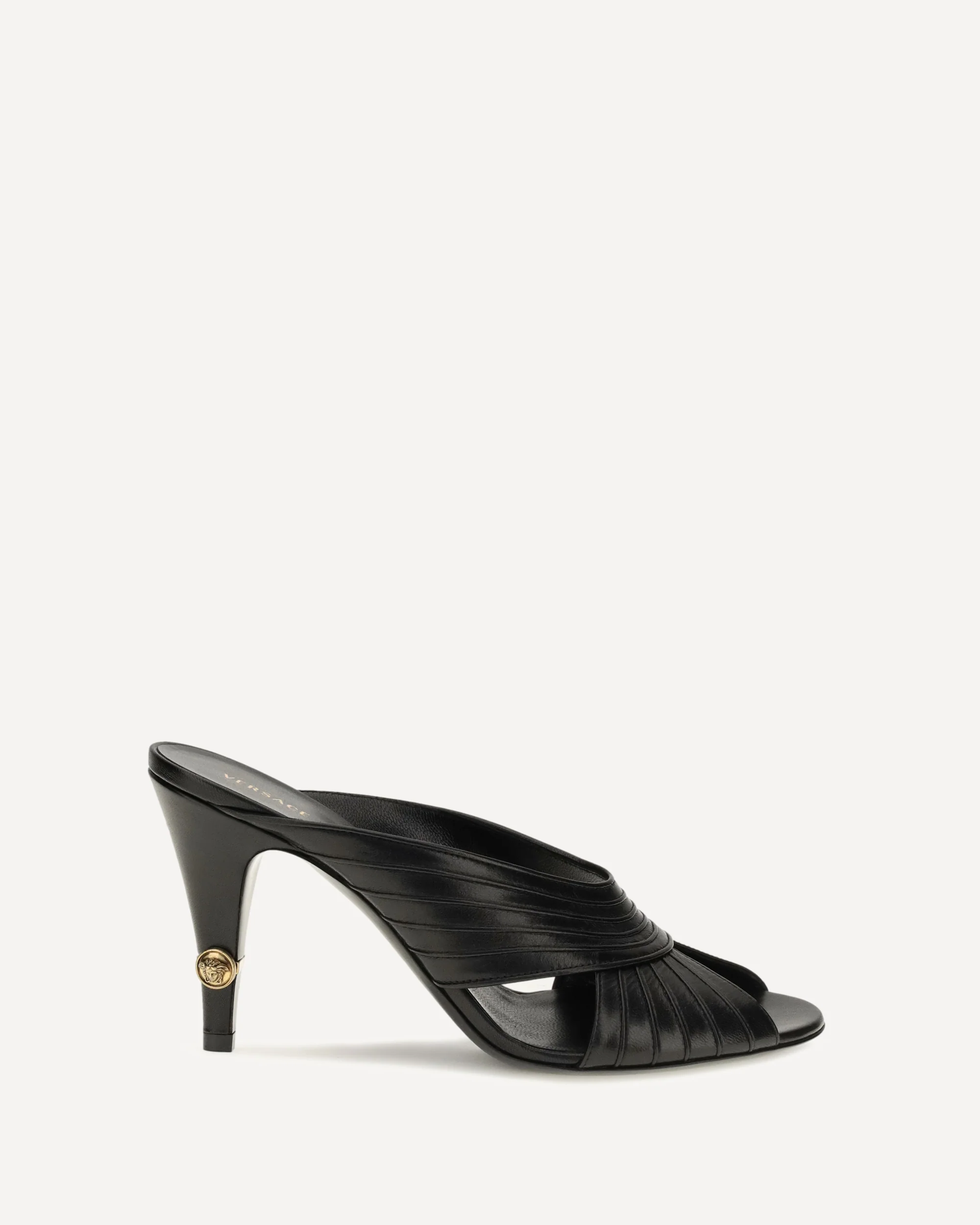 Gianni nappa leather Mules - BLACK | Cheap Luxury Handbags Store,