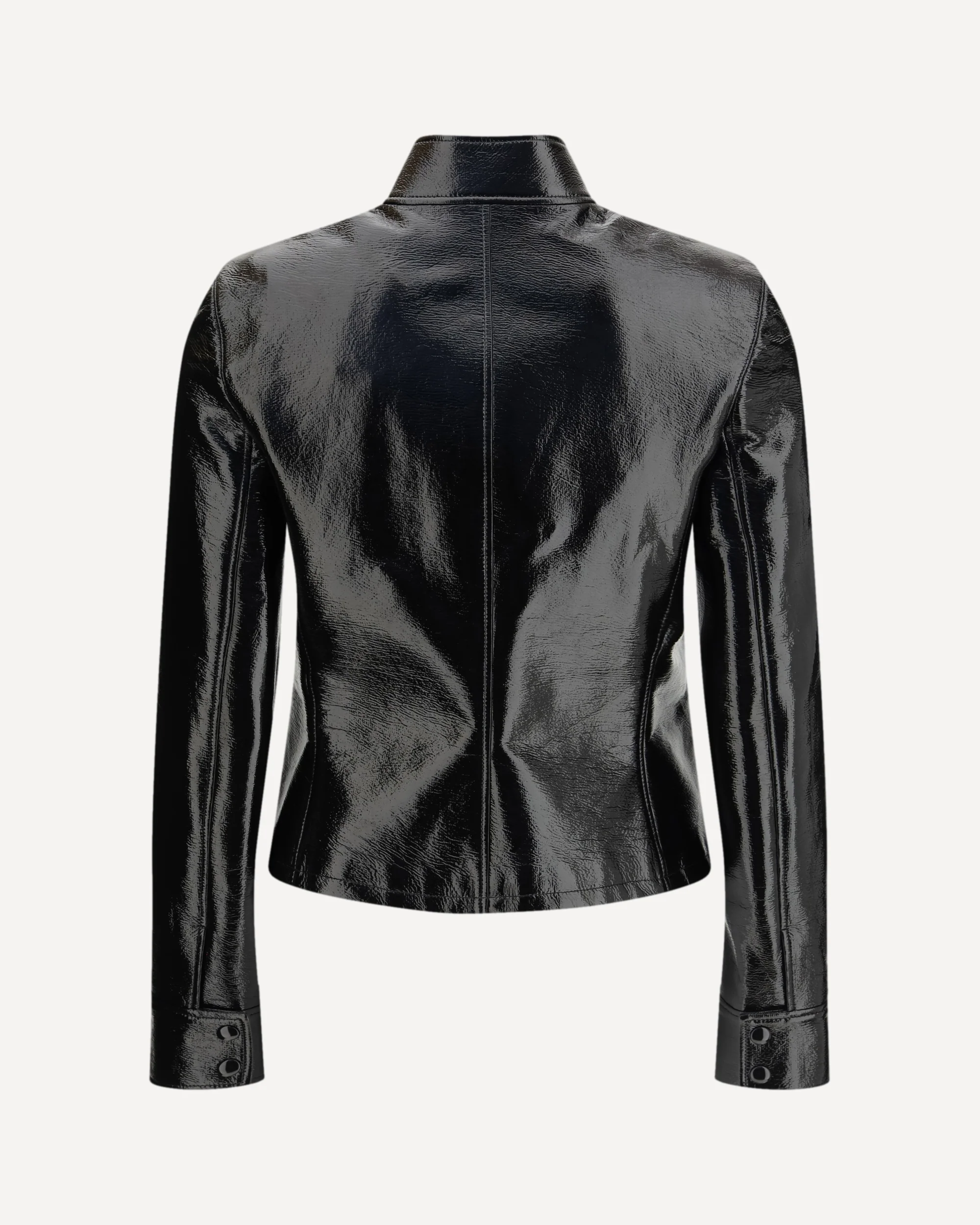 City vinyl Jacket - BLACK | Cheap Luxury Handbags Store,