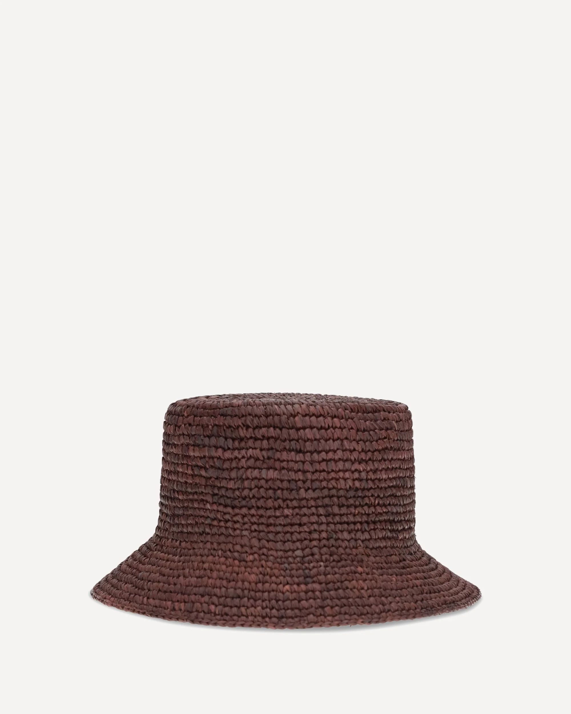 Orb raffia Bucket Hat - BROWN | Cheap Luxury Handbags Store,