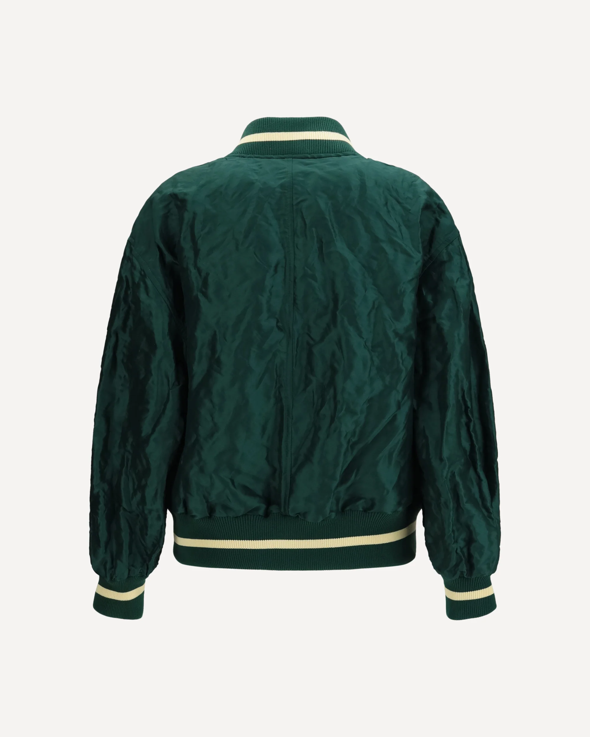 Technical fabric Bomber Jacket - GREEN | Cheap Luxury Handbags Store,