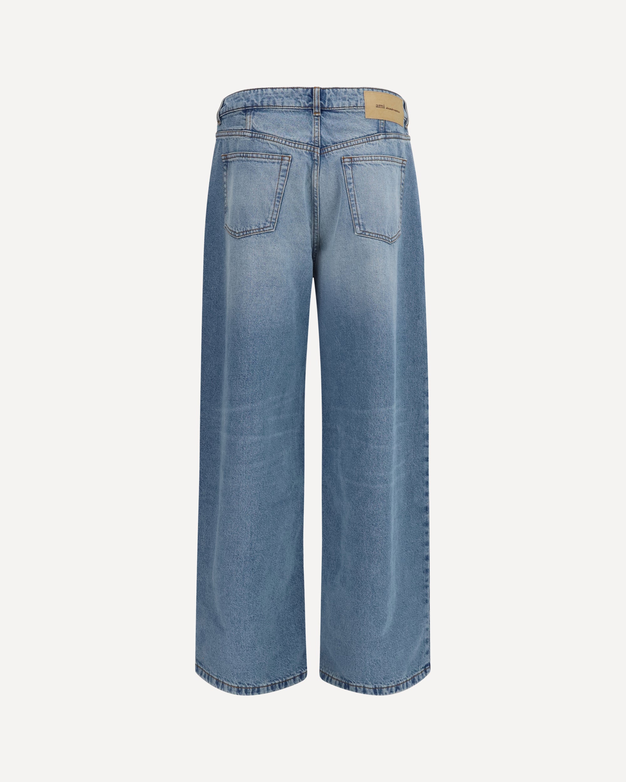 Cotton wide-leg Jeans - LIGHT BLUE | Cheap Luxury Handbags Store,