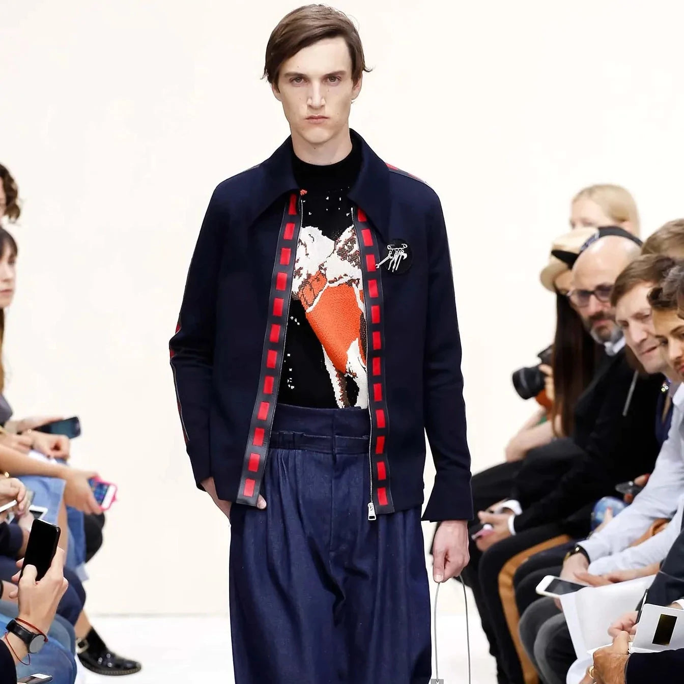 JW Anderson Space Dogs Mockneck Knit Sweater - SS16