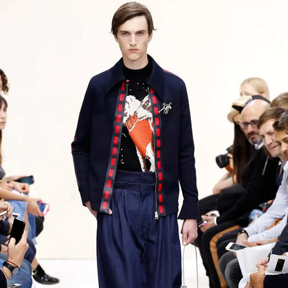 JW Anderson Space Dogs Mockneck Knit Sweater - SS16