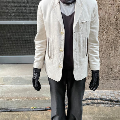 Y
s for Men by Yohji Yamamoto Open Zip Blazer